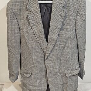 Oscar de la Renta Men's Houndstooth Sport Coat - Black & White